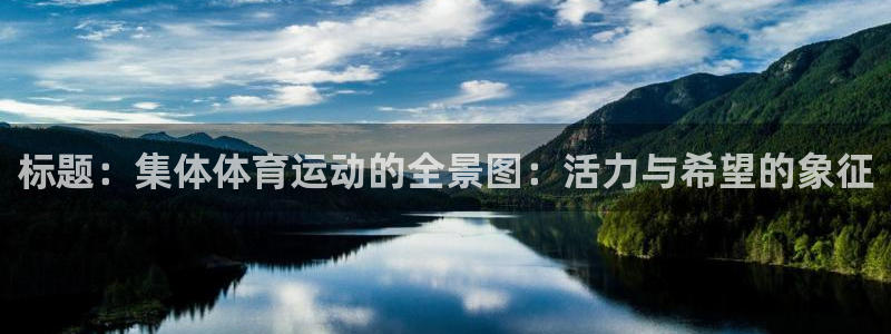蓝图娱乐注册：标题：集体体育运动的全景图：活力与希望的象征